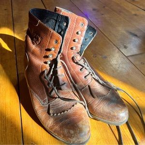 Ariat Leather Tie Up Boots
